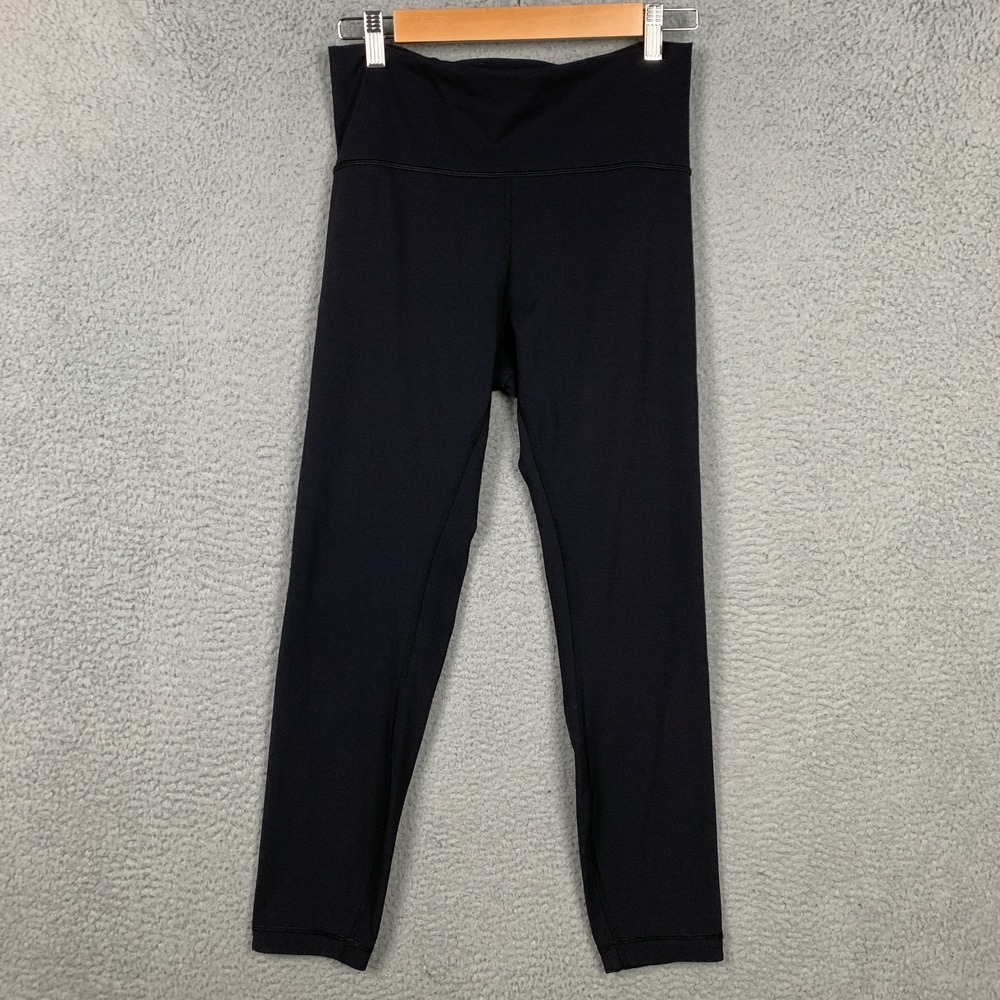 Lululemon Meant To‎ Move 7/8 Tights Women's 10 Black/Flocked Floral Luxtreme Gym